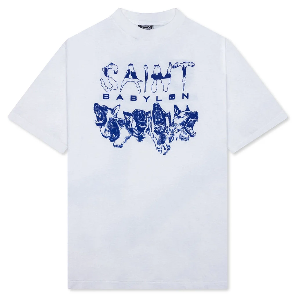 SAINT M6 X BABYLON TRIPLE 6'X DOG S/S TEE - WHITE - 1