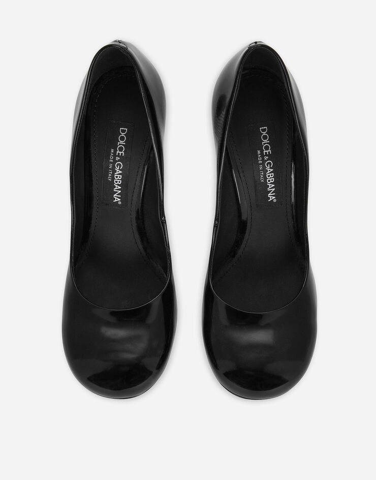 Polished calfskin pumps - 4