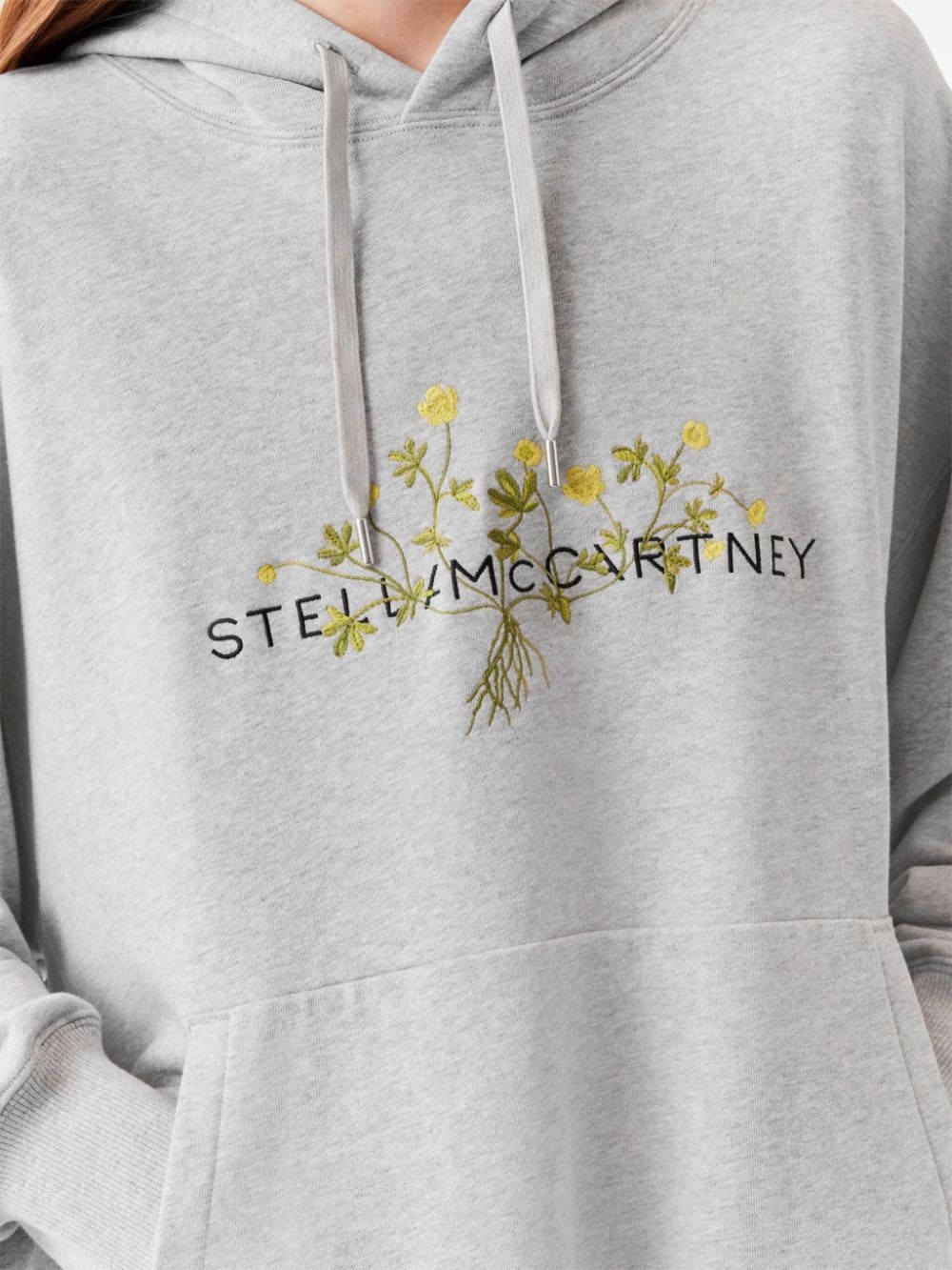 floral-embroidery hoodie - 5
