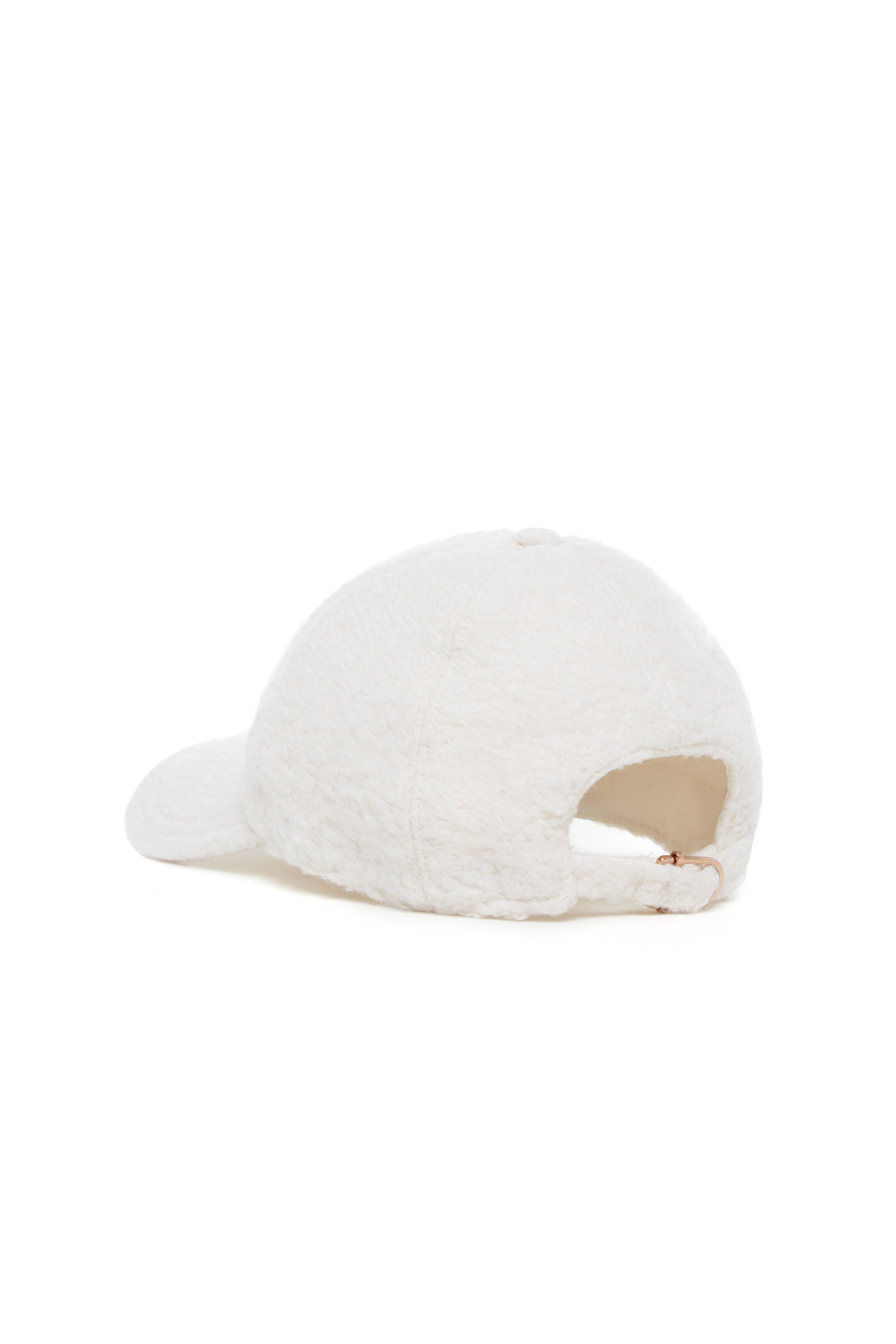 Zed Baseball Hat in Ivory Cashmere Boucle - 3