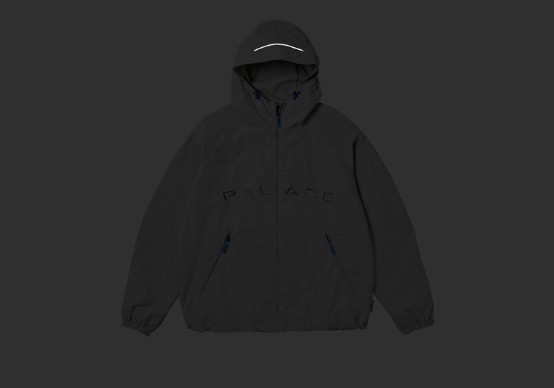 PALACE ARC SHELL HOODED JACKET ARCTIC GREY outlook
