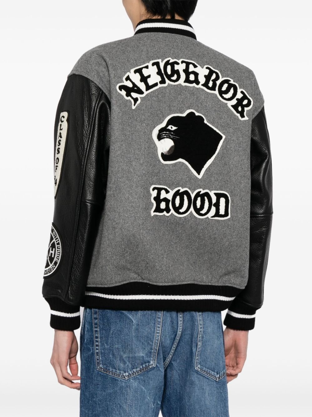 logo-patch varsity jacket - 4