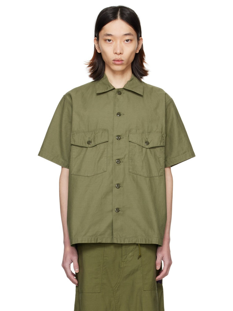Khaki Fatigue Shirt - 1