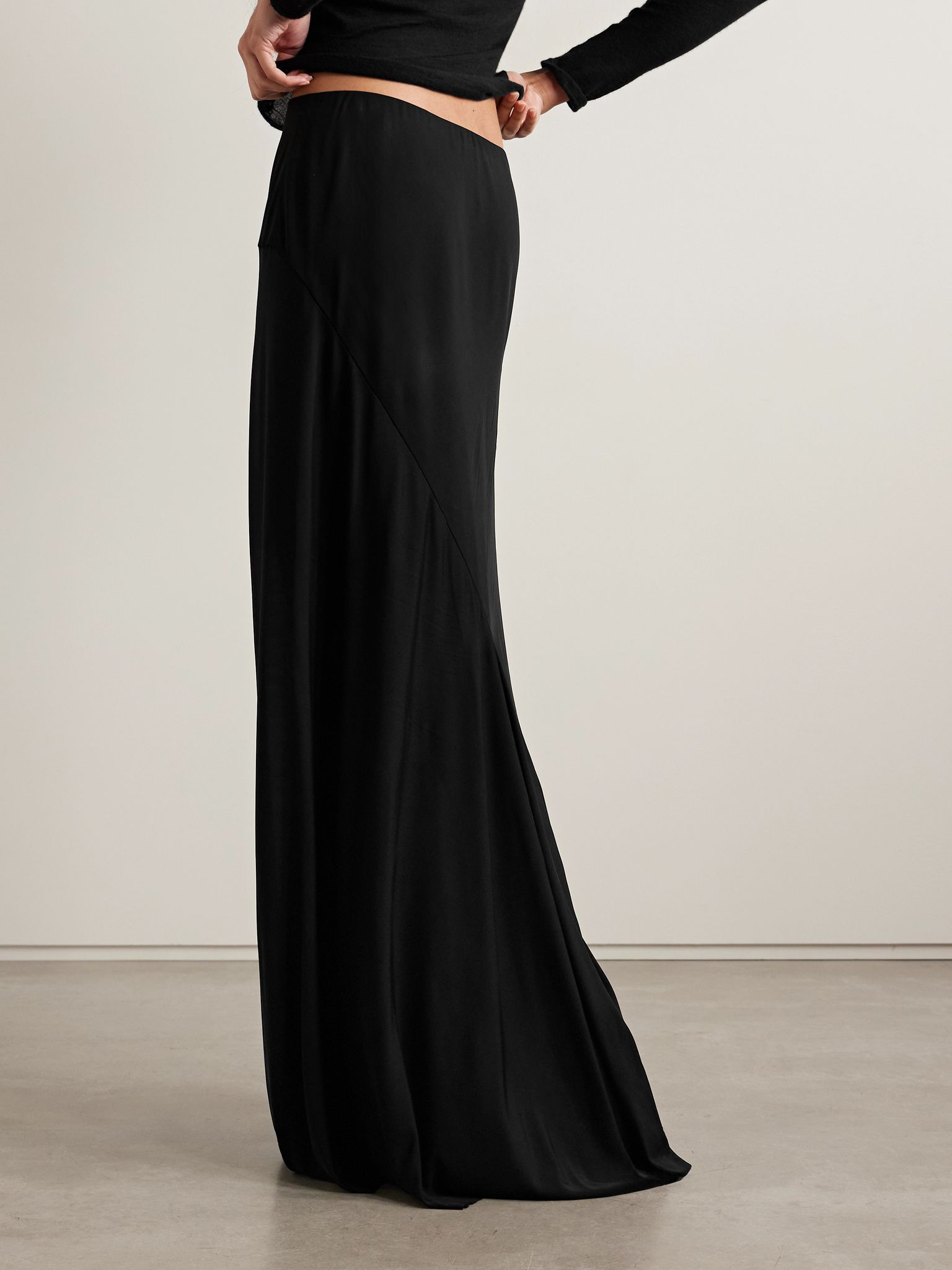 Mirla jersey maxi skirt Black - 4