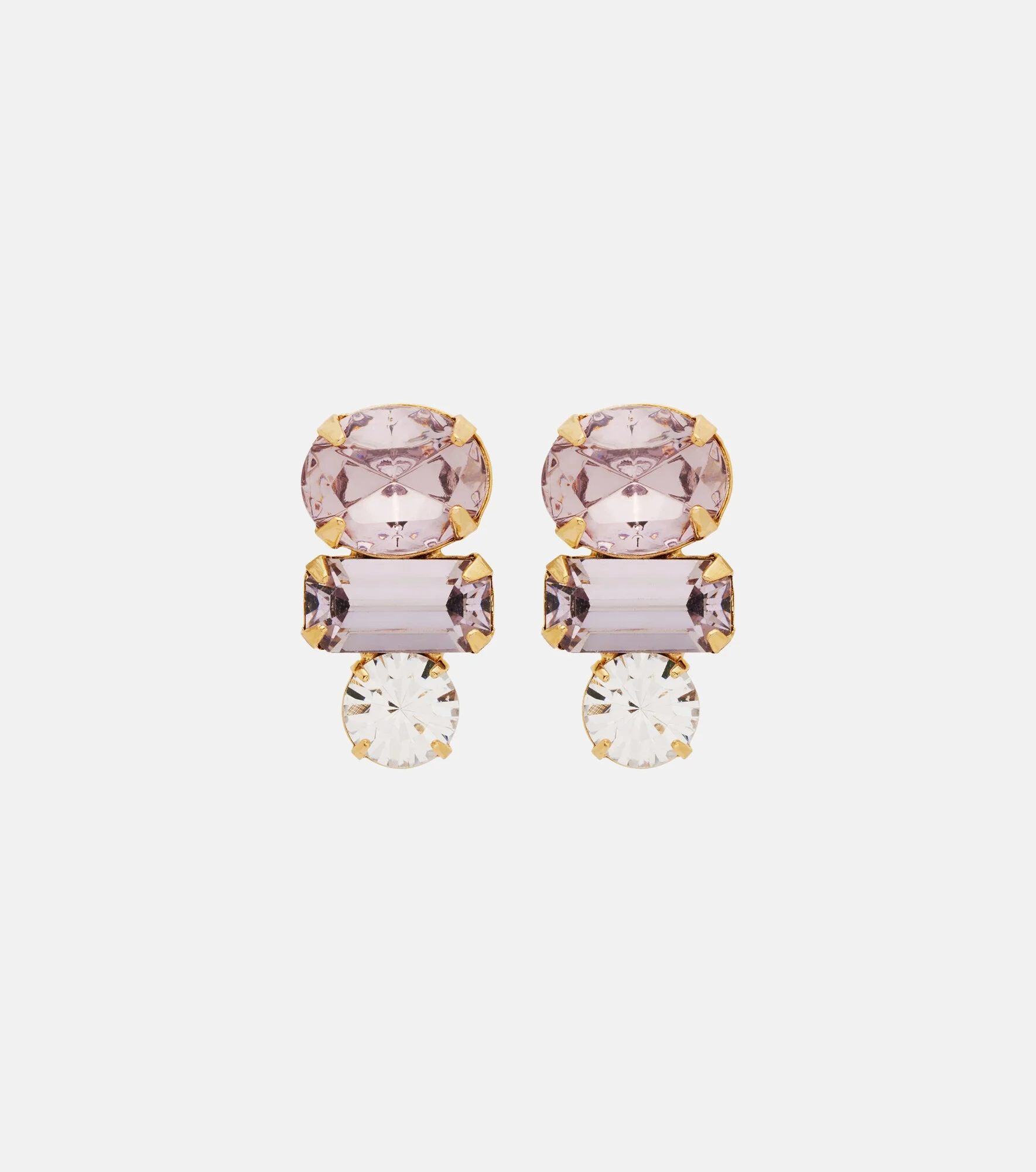 Patricia crystal-embellished earrings - 1