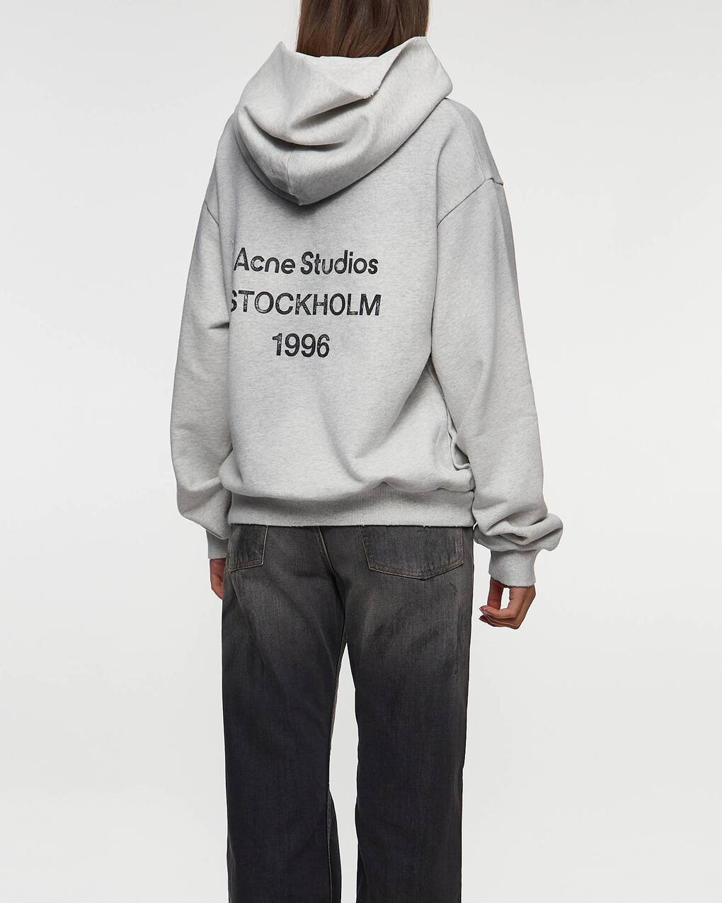 Acne Studios Logo Hoodie Light grey - 6