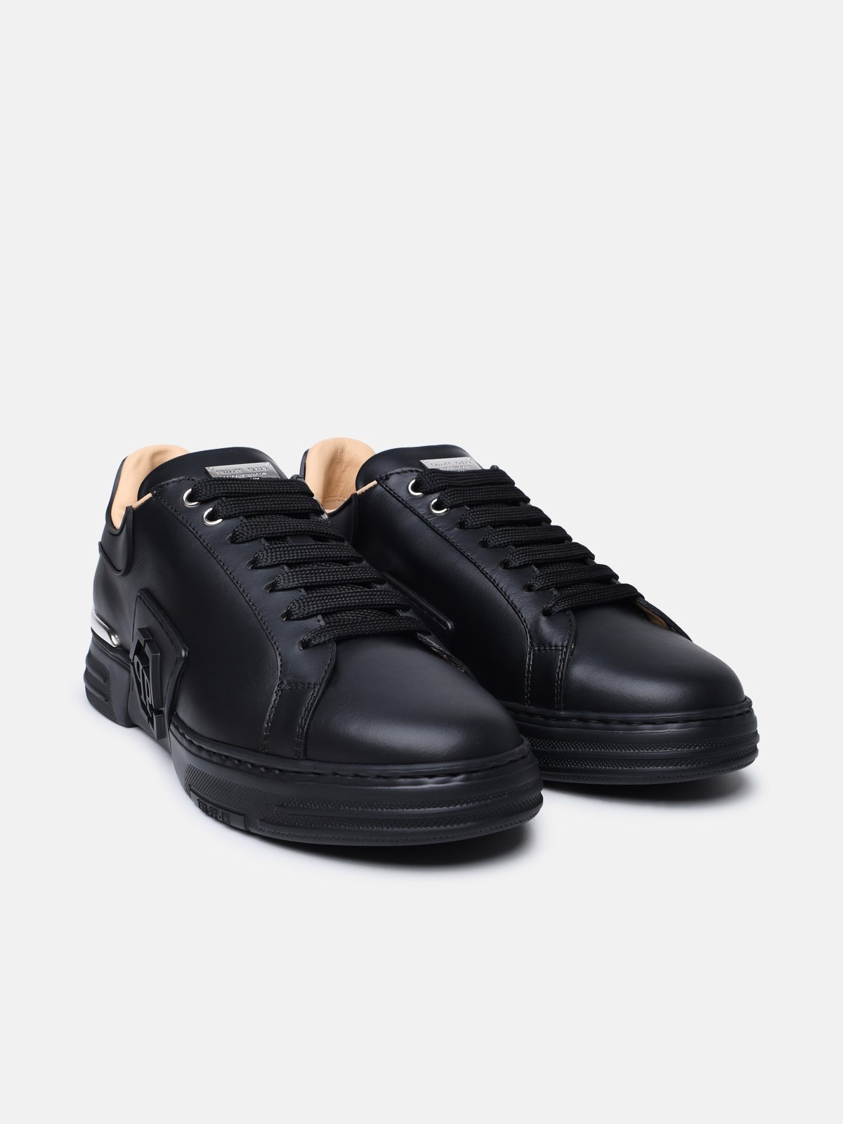 Exagon sneakers in black nappa leather - 2