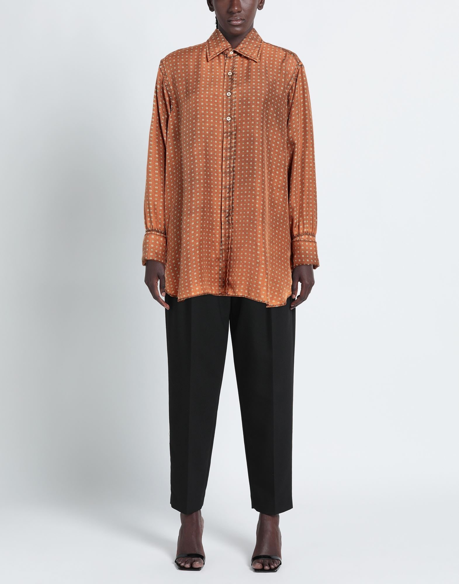 Tan Women's Patterned Shirts & Blouses - 2