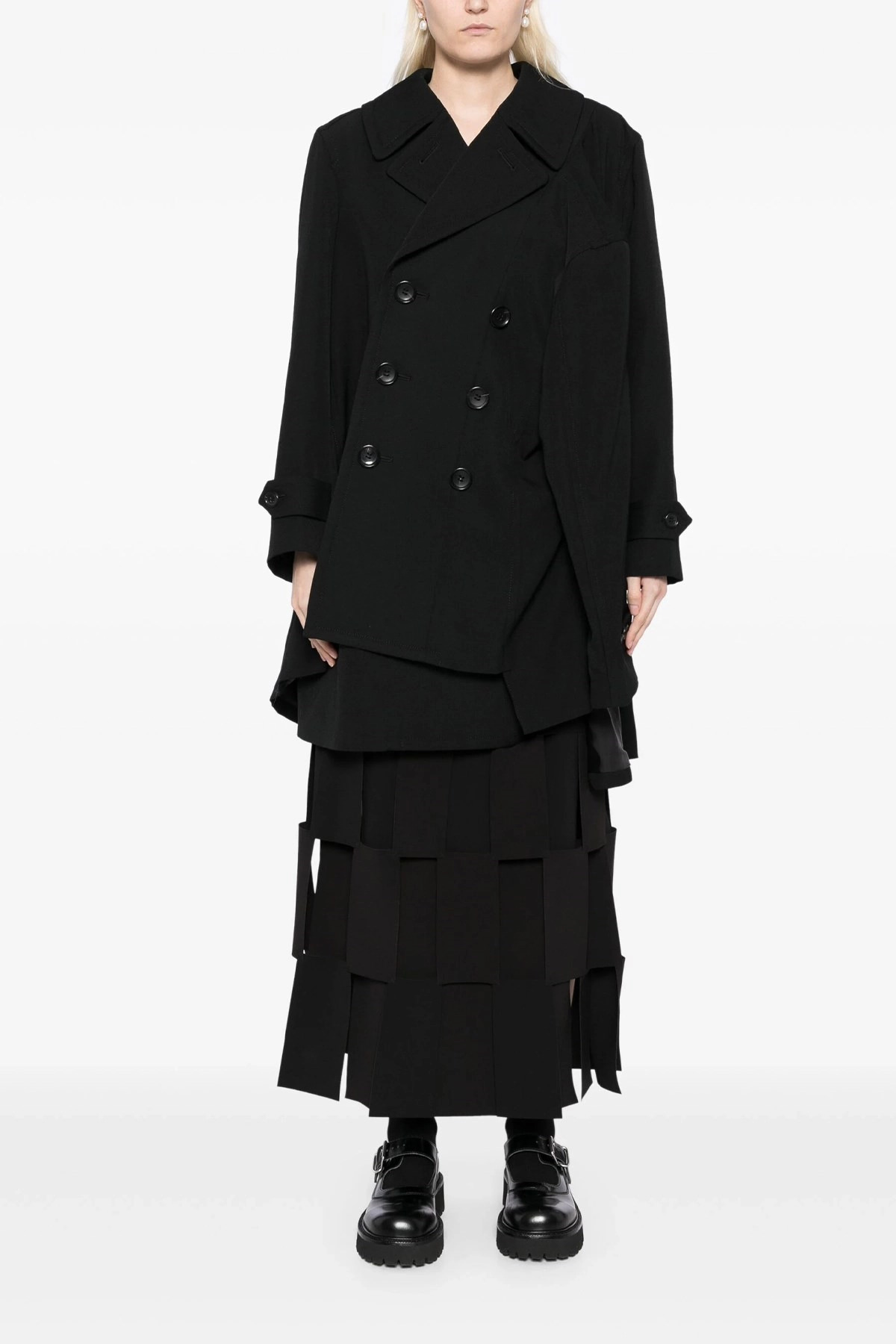 Double-breasted coat 4 sleeves - 2