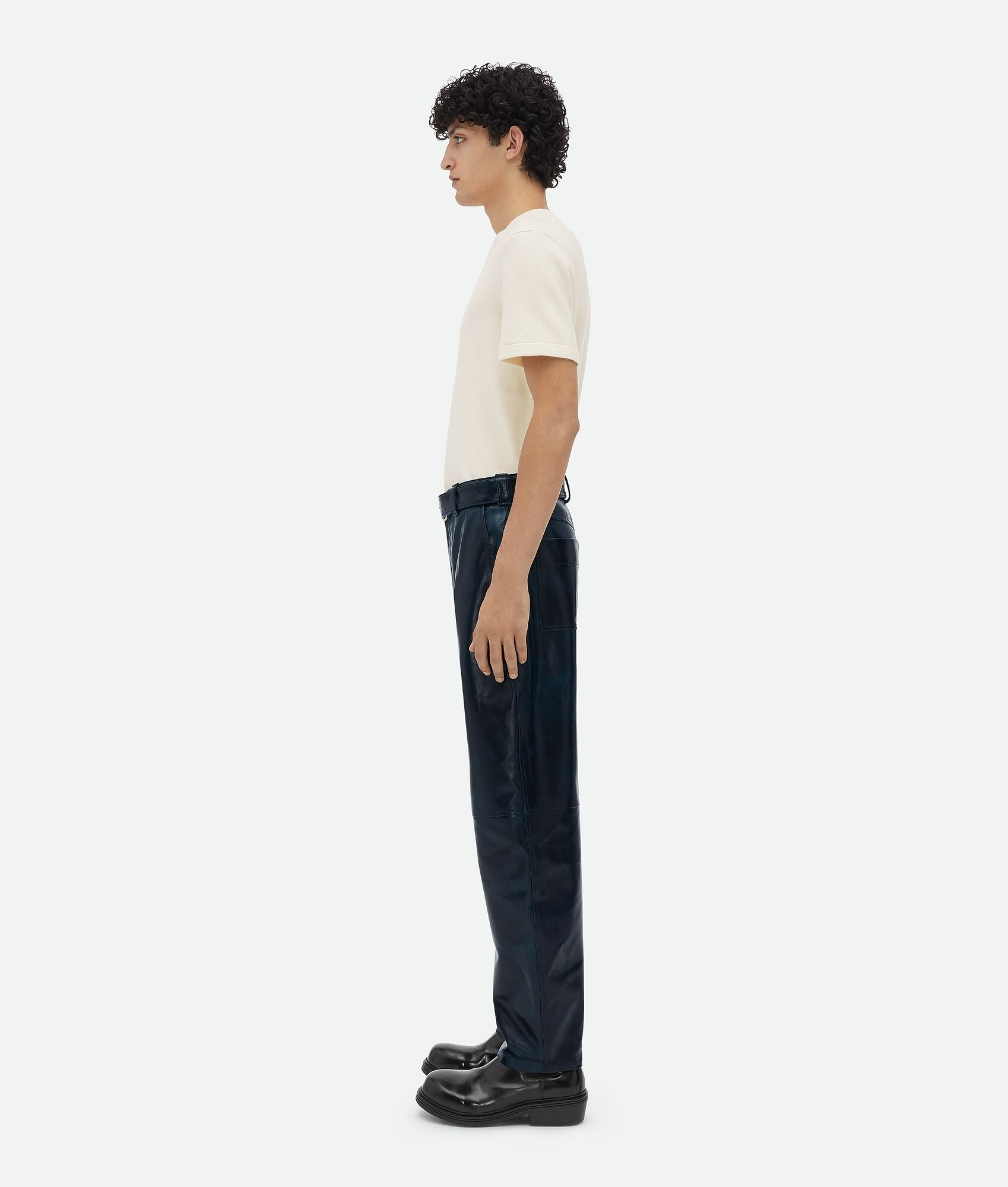 Leather Belted Trousers - 2
