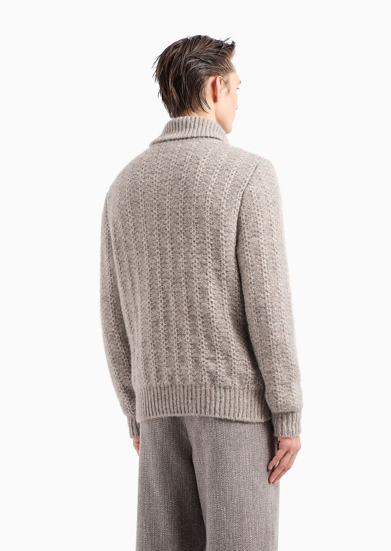 Alpaca and cotton cardigan - 3