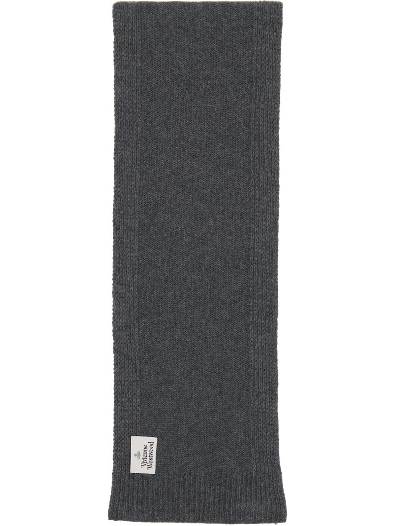 Vivienne Westwood Gray Cashmere Scarf outlook