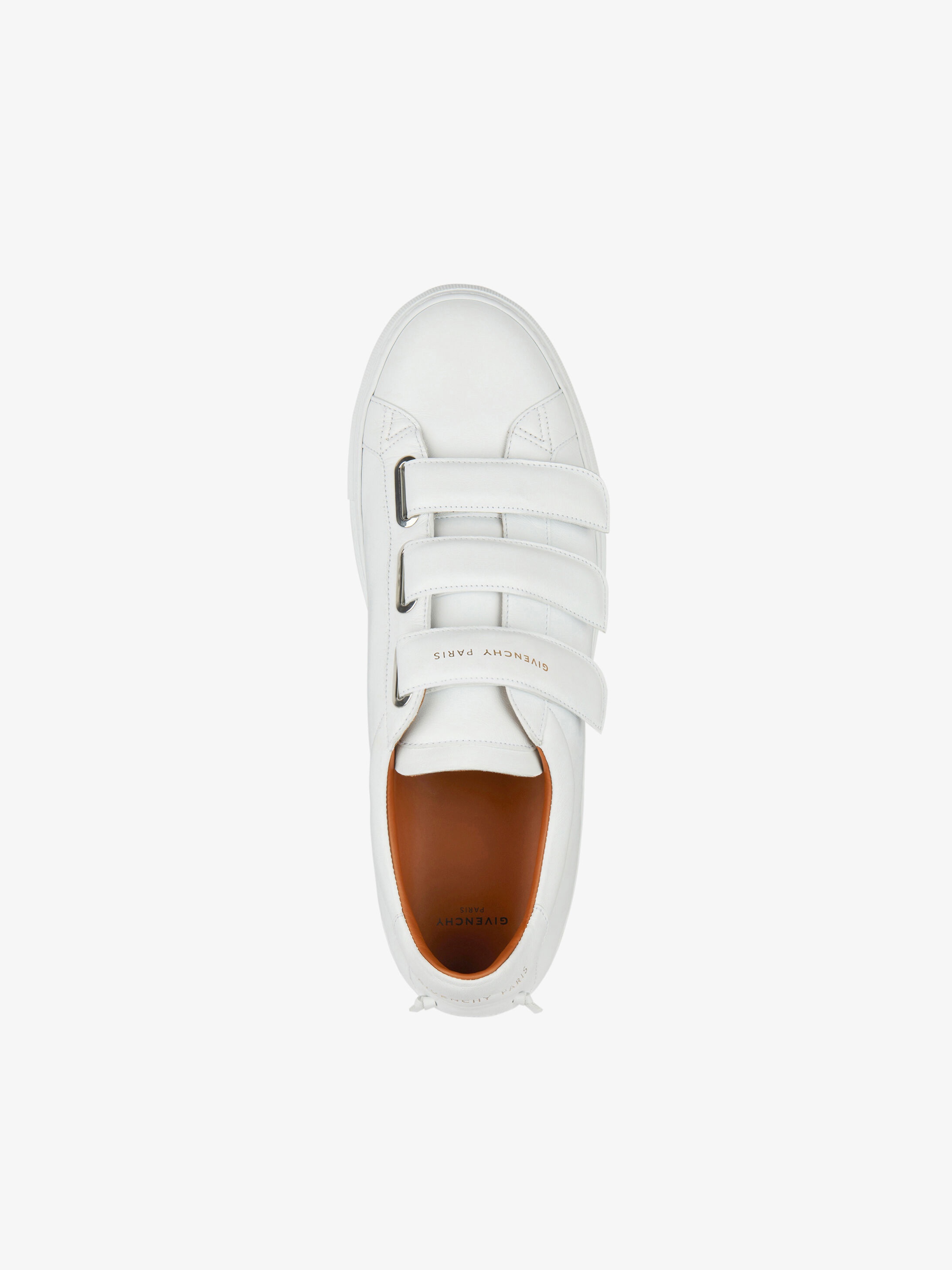 Sneakers in leather with velcro - 6