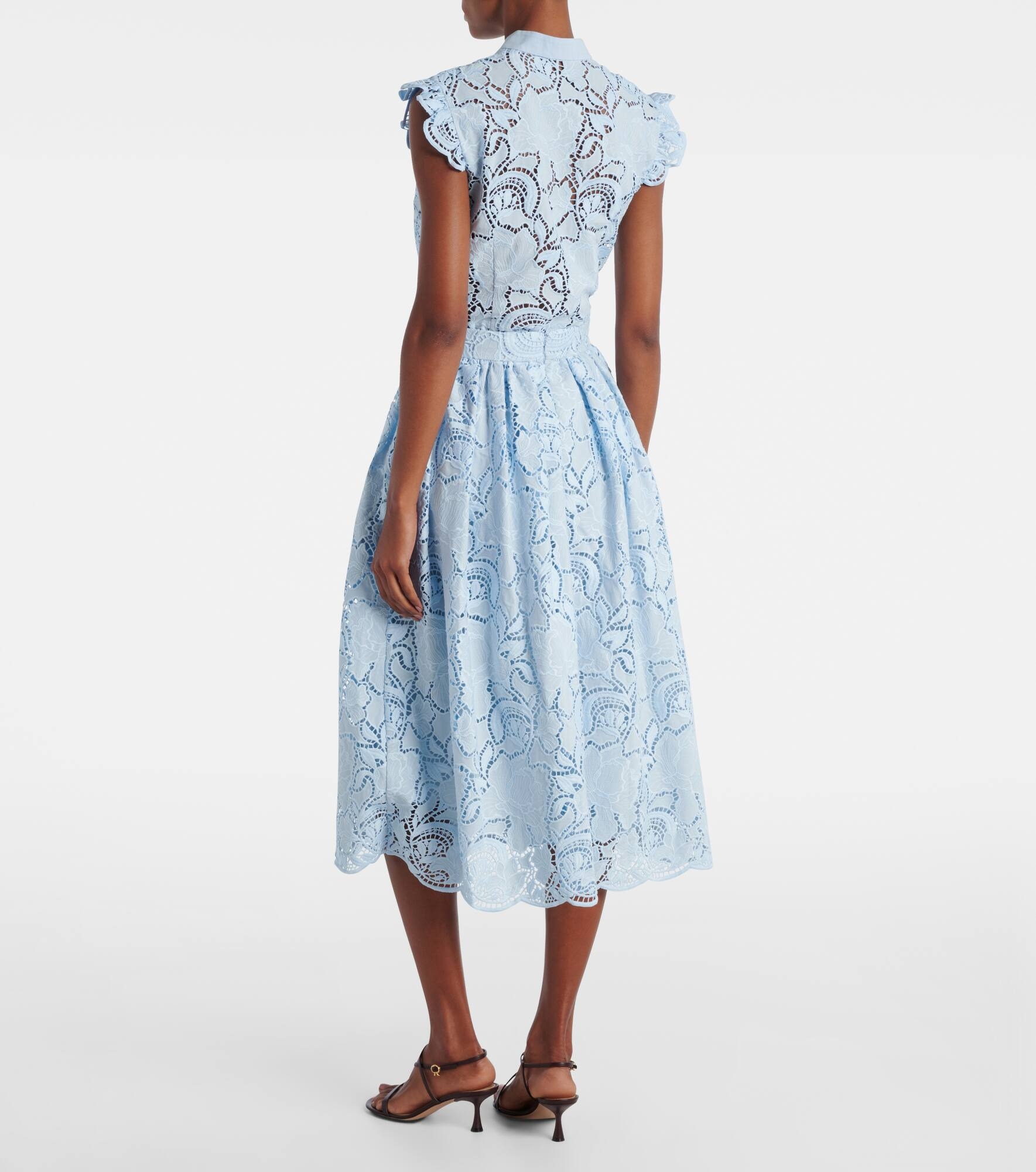 Laser-cut pleated skirt - 3