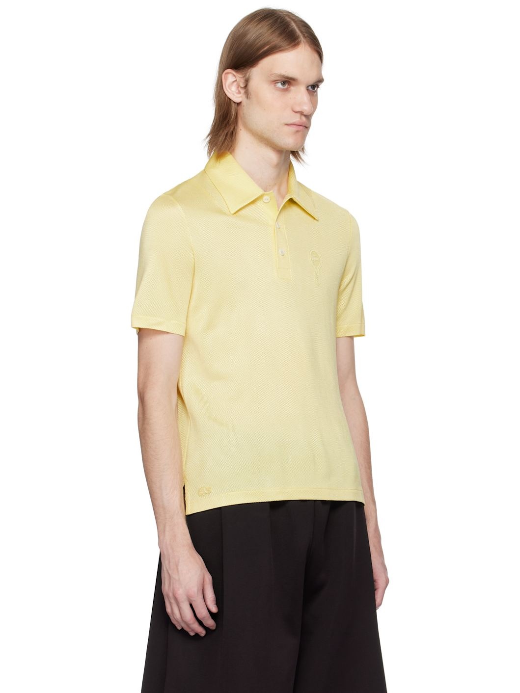 Yellow Runway Regular Fit Satin Piqué Polo - 2