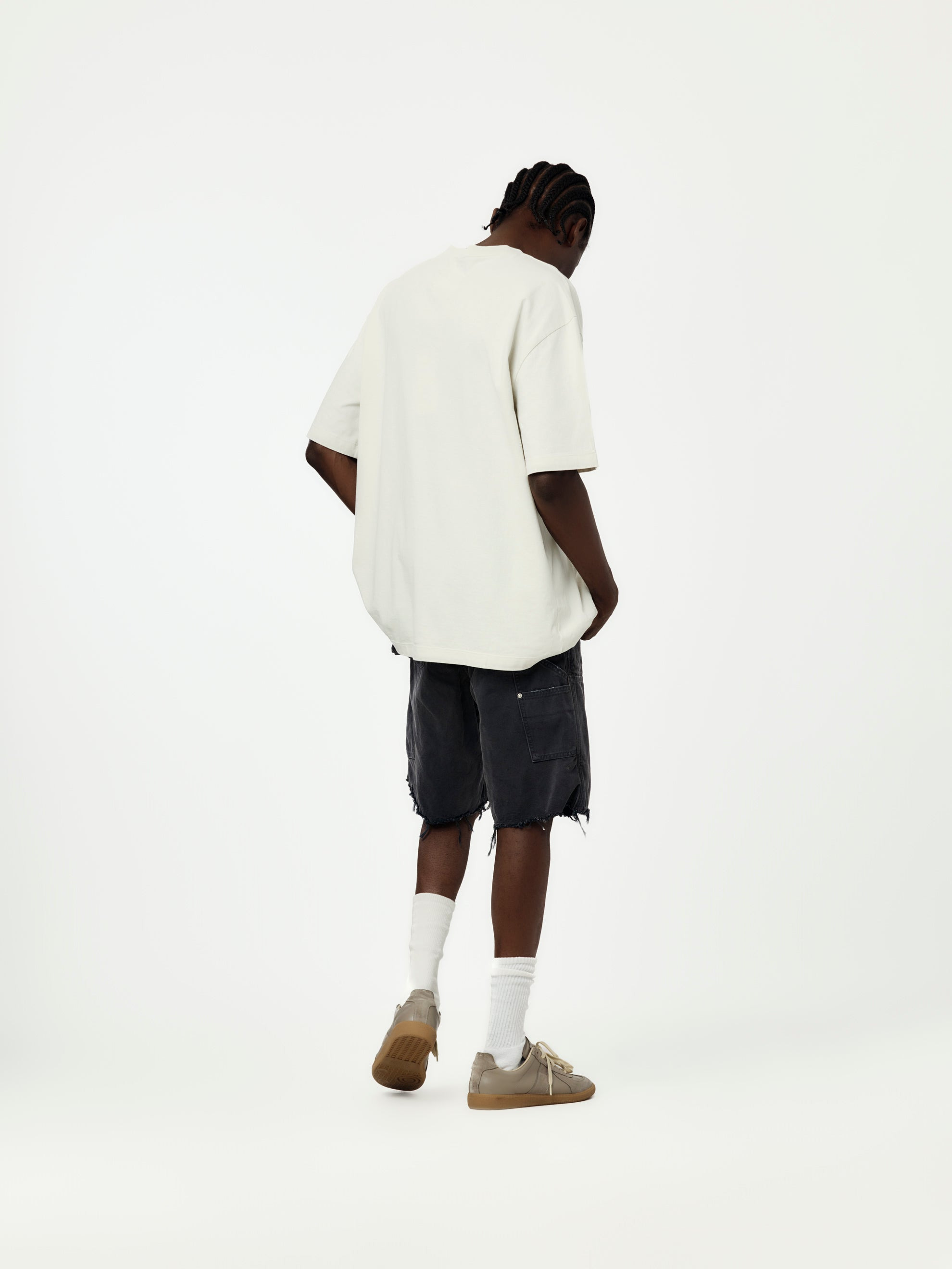 COTTON JERSEY T-SHIRT (ECRU) - 5