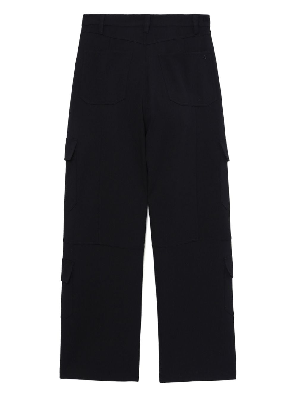 cargo-pocket concealed-fastening straight trousers - 6