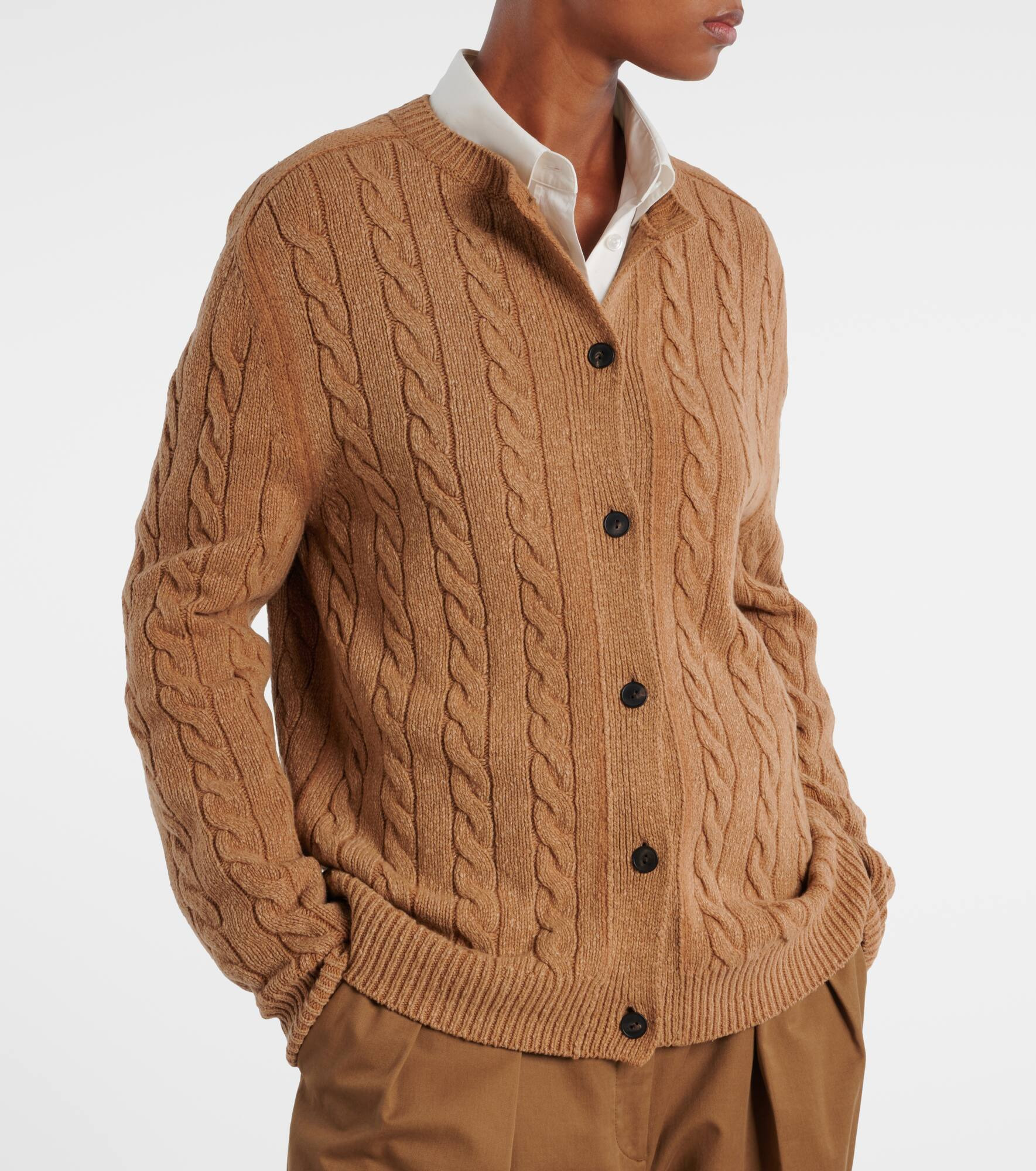 Loneke cable-knit wool cardigan - 6