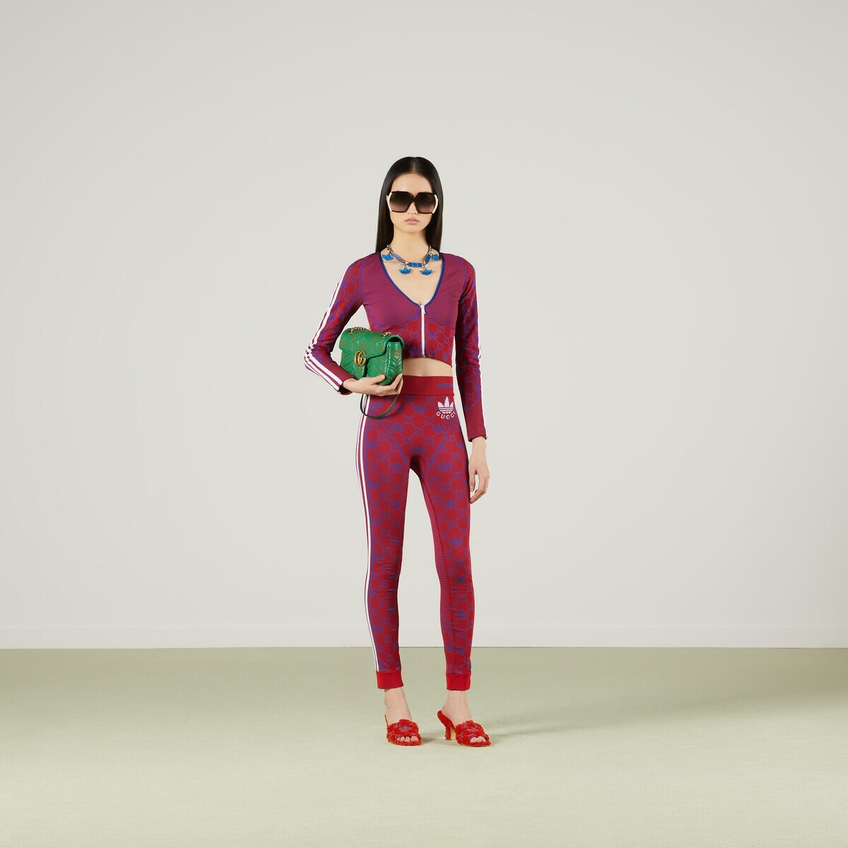 adidas x Gucci jersey leggings - 2