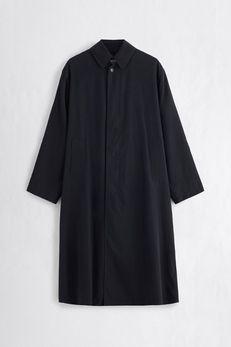 Peached cotton trench coat 1