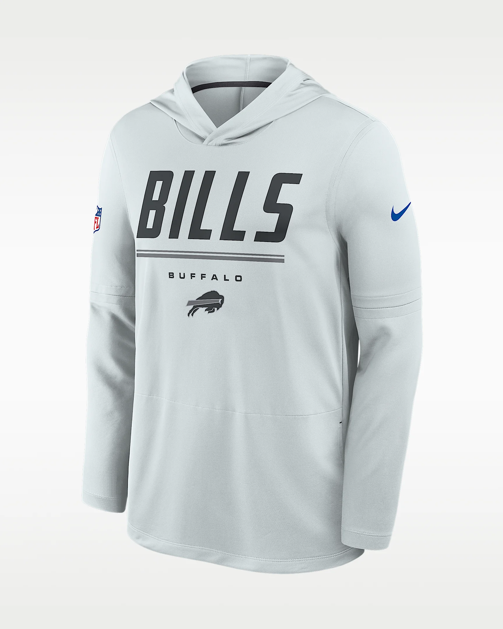 Buffalo Bills Sideline Men's Nike Dri-FIT NFL Long-Sleeve Hooded Top - 1