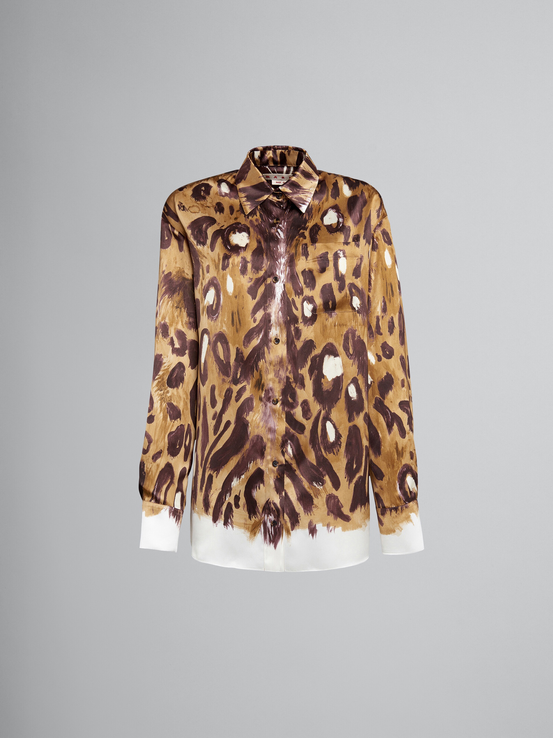 WILD BUNCH PRINT SATIN LONG SHIRT - 1