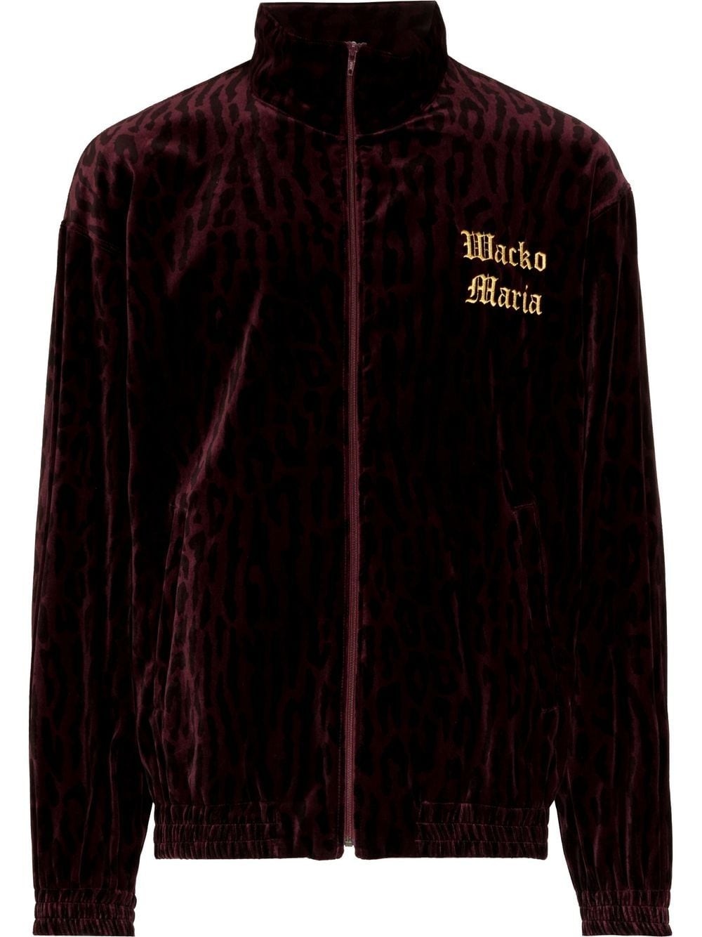 logo-embroidered track jacket - 1