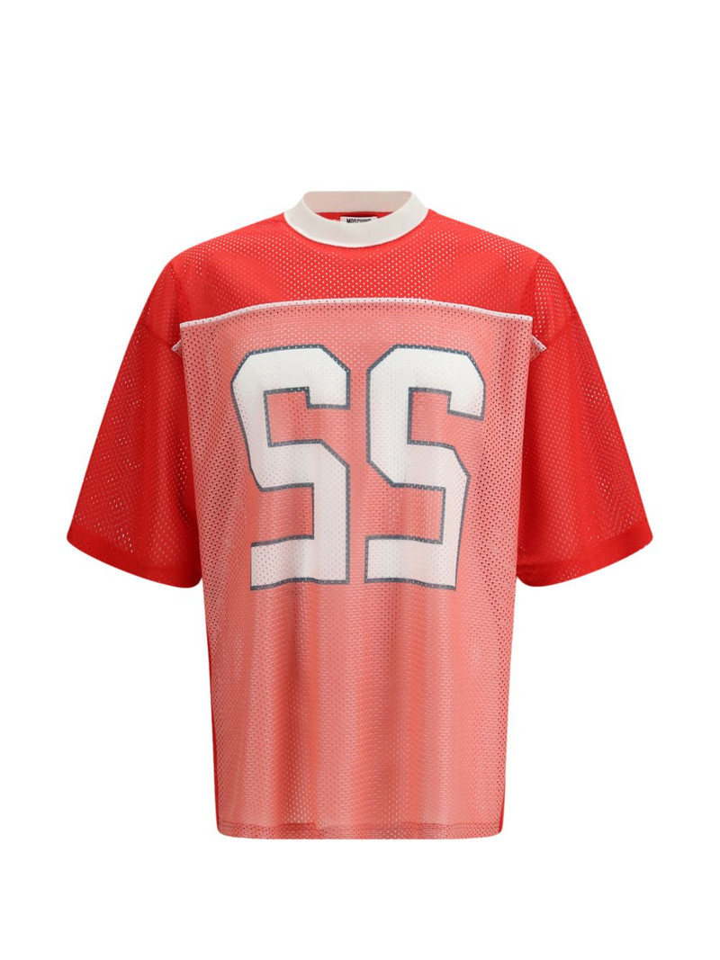 number-appliqué T-shirt 1