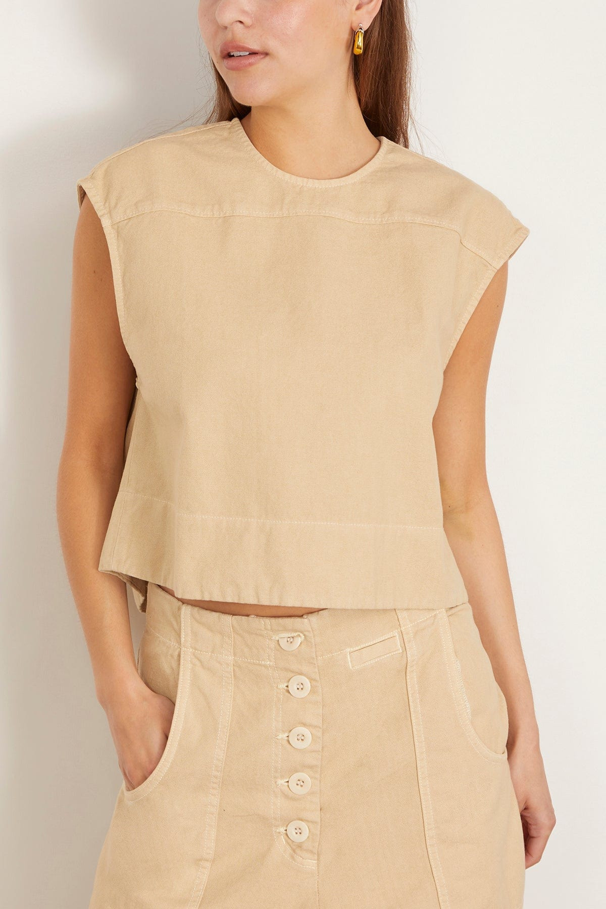 Orla Top in Cement - 4