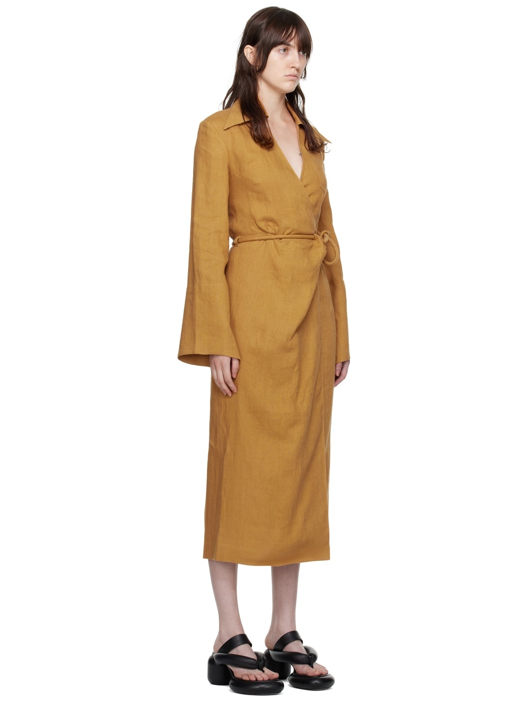 Tan Farah Midi Dress - 2