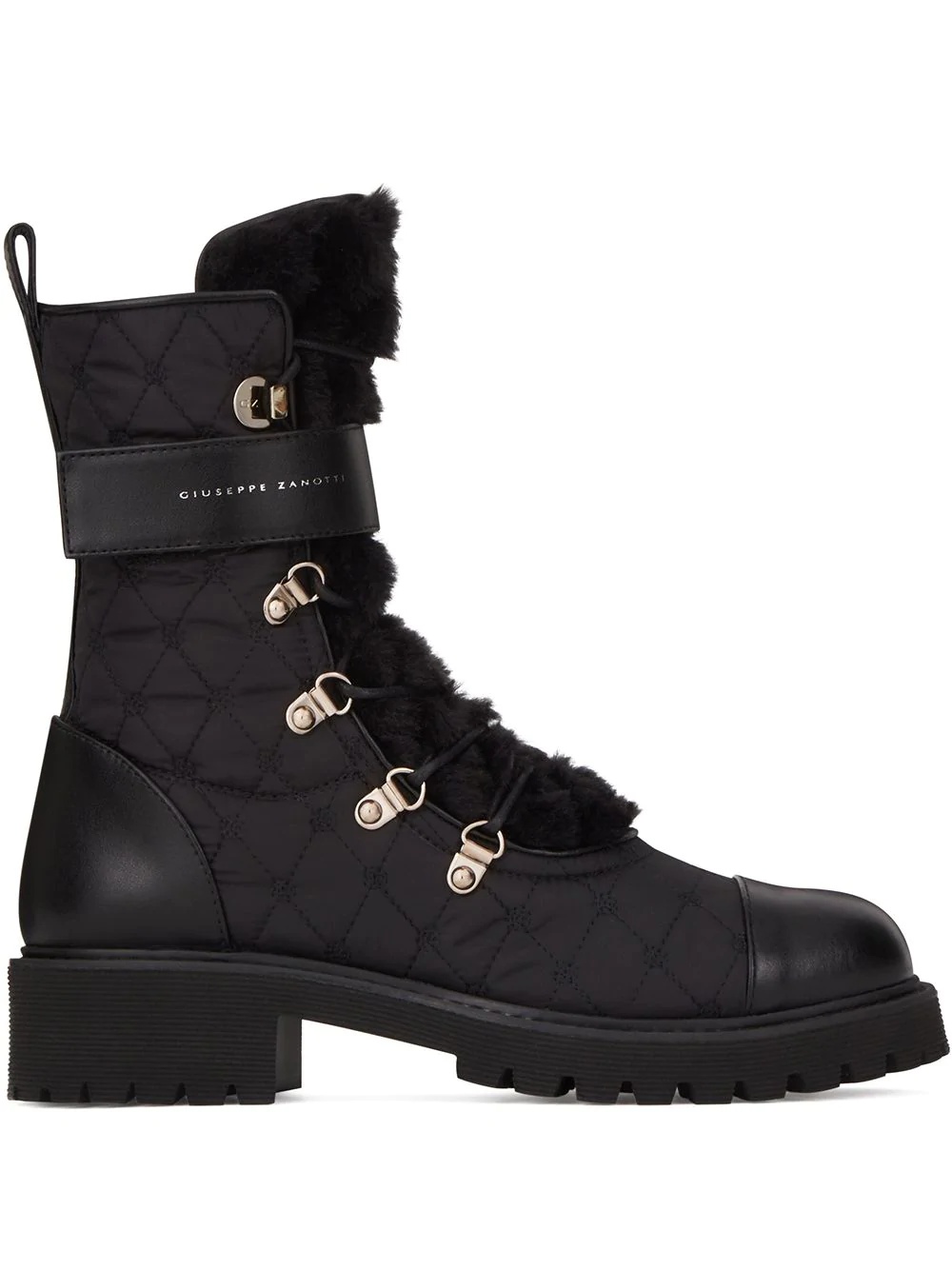 quilted combat boots - 1