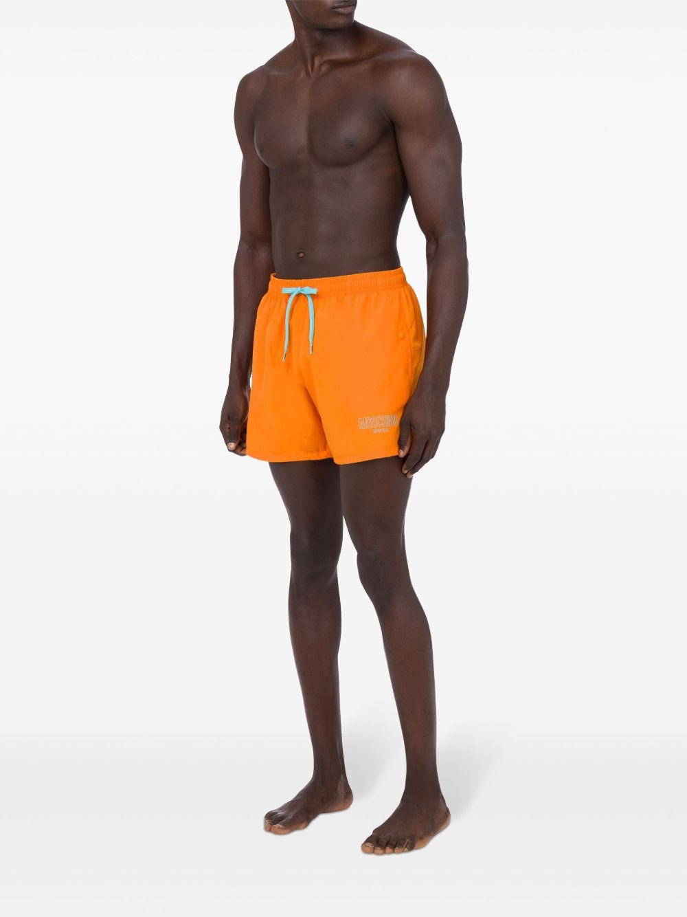 logo-print swim shorts - 3