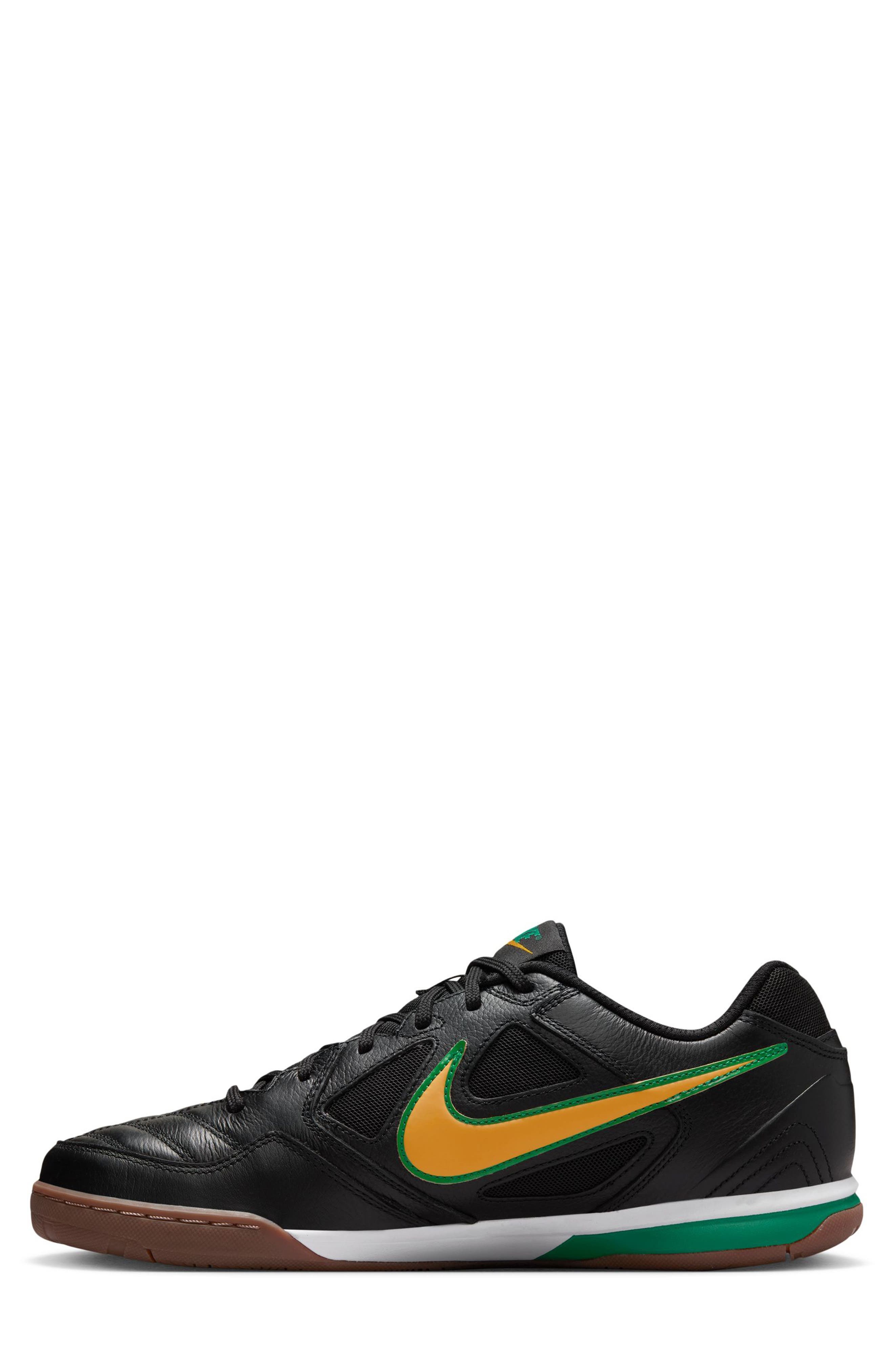 Nike Gato Soccer Sneaker in Black/Maize/White/Brown at Nordstrom - 6