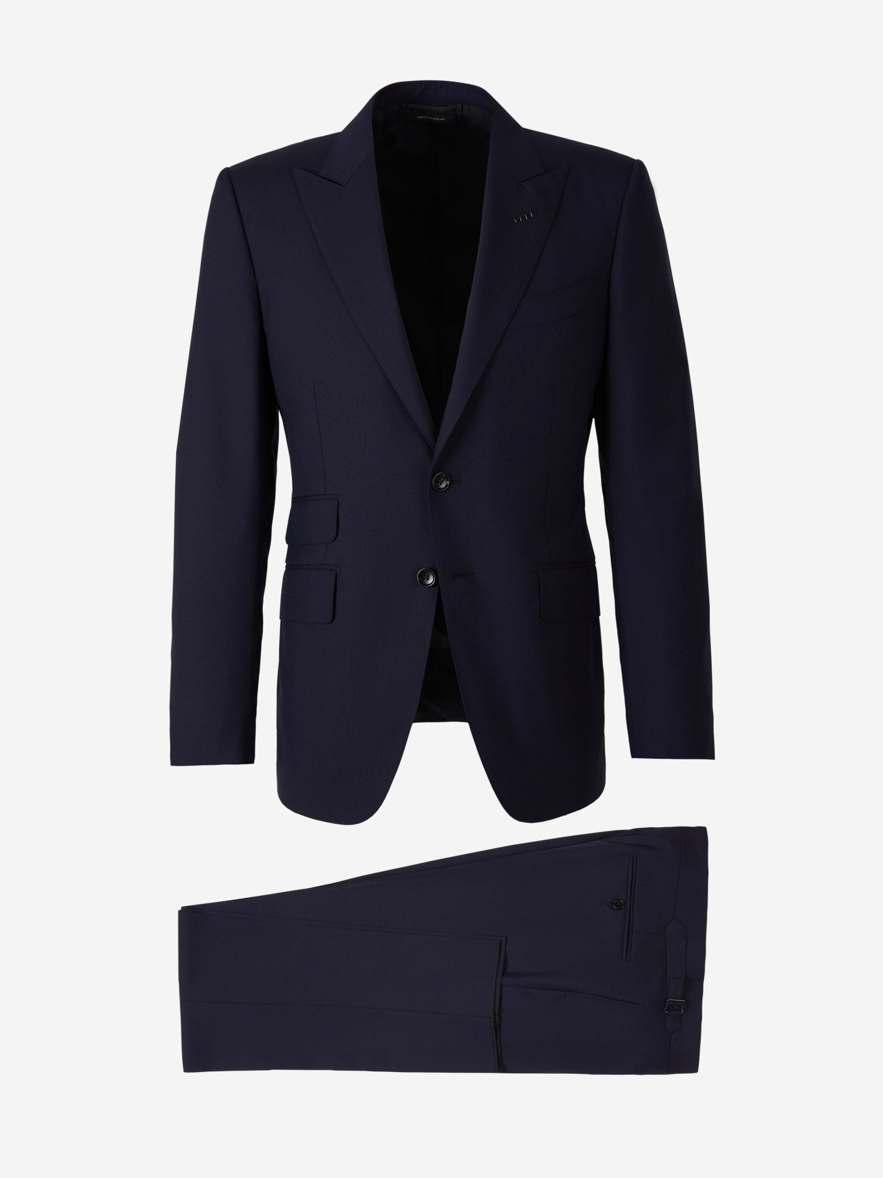 PLAIN WOOL SUIT - 1