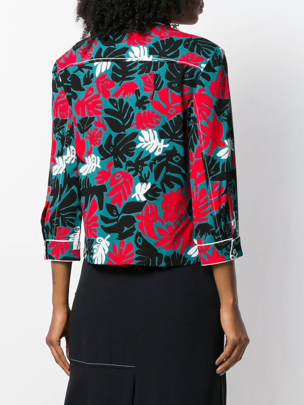 Eyed Leaves print shirt - 4