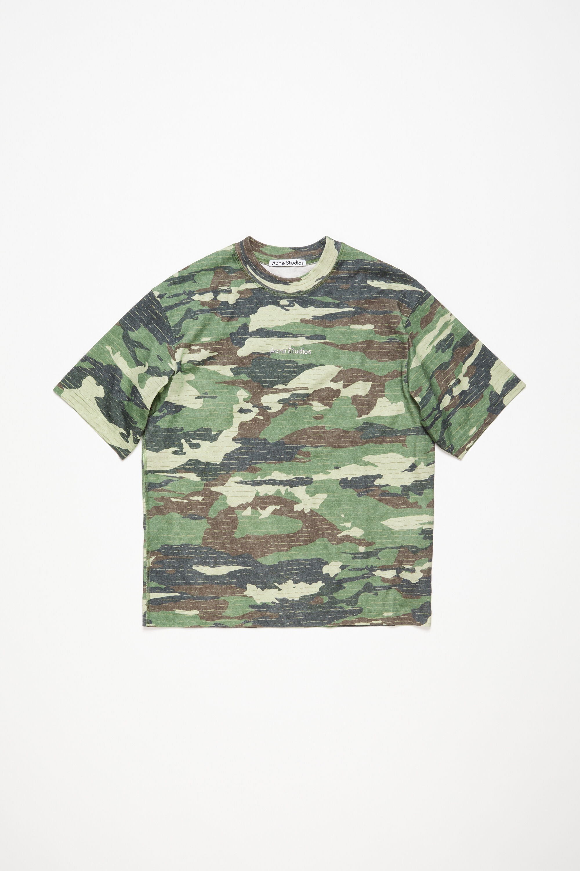 Print logo t-shirt - Khaki green - 1