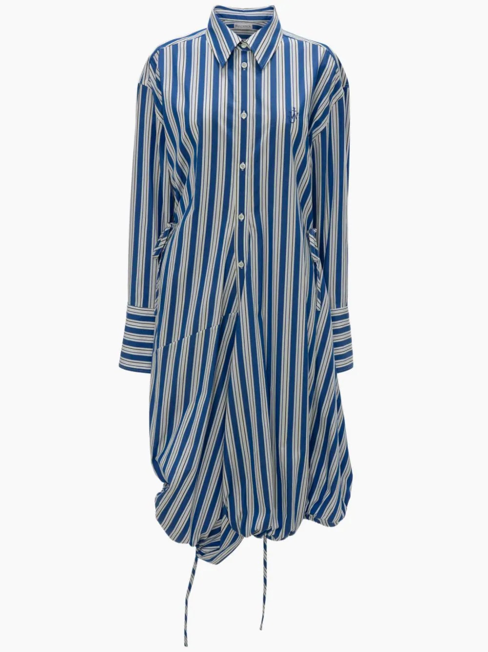 DRAWSTRING HEM SHIRT DRESS - 1