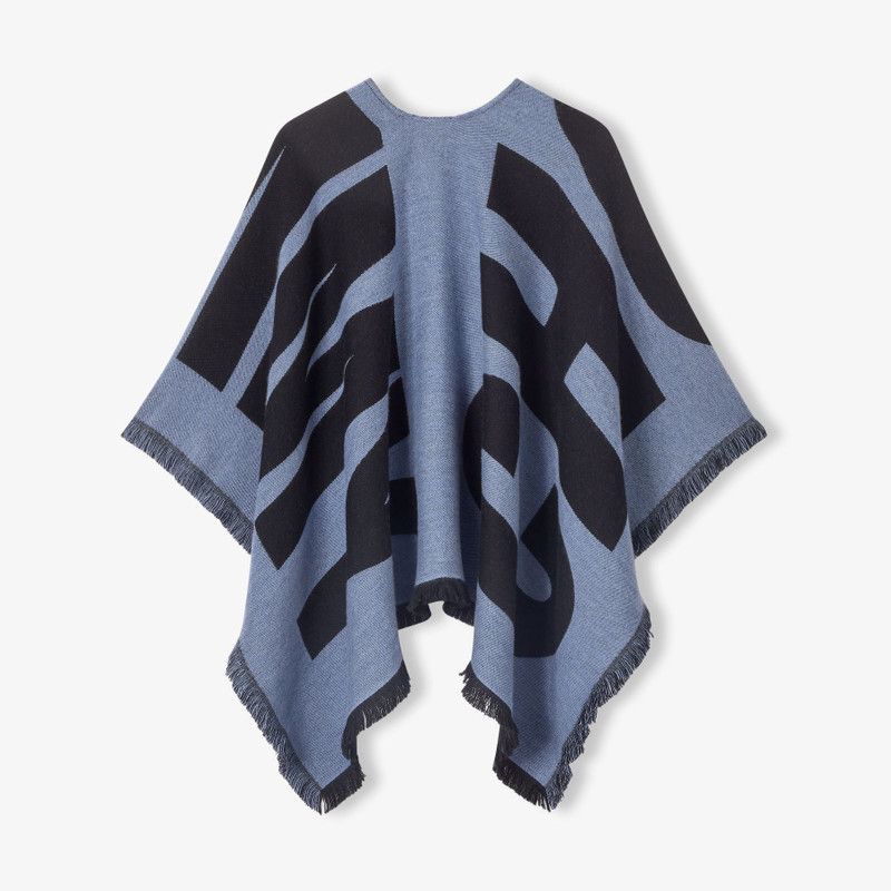 JIMMY CHOO Juul
Smokey Blue Wool Woven Knitted Poncho outlook