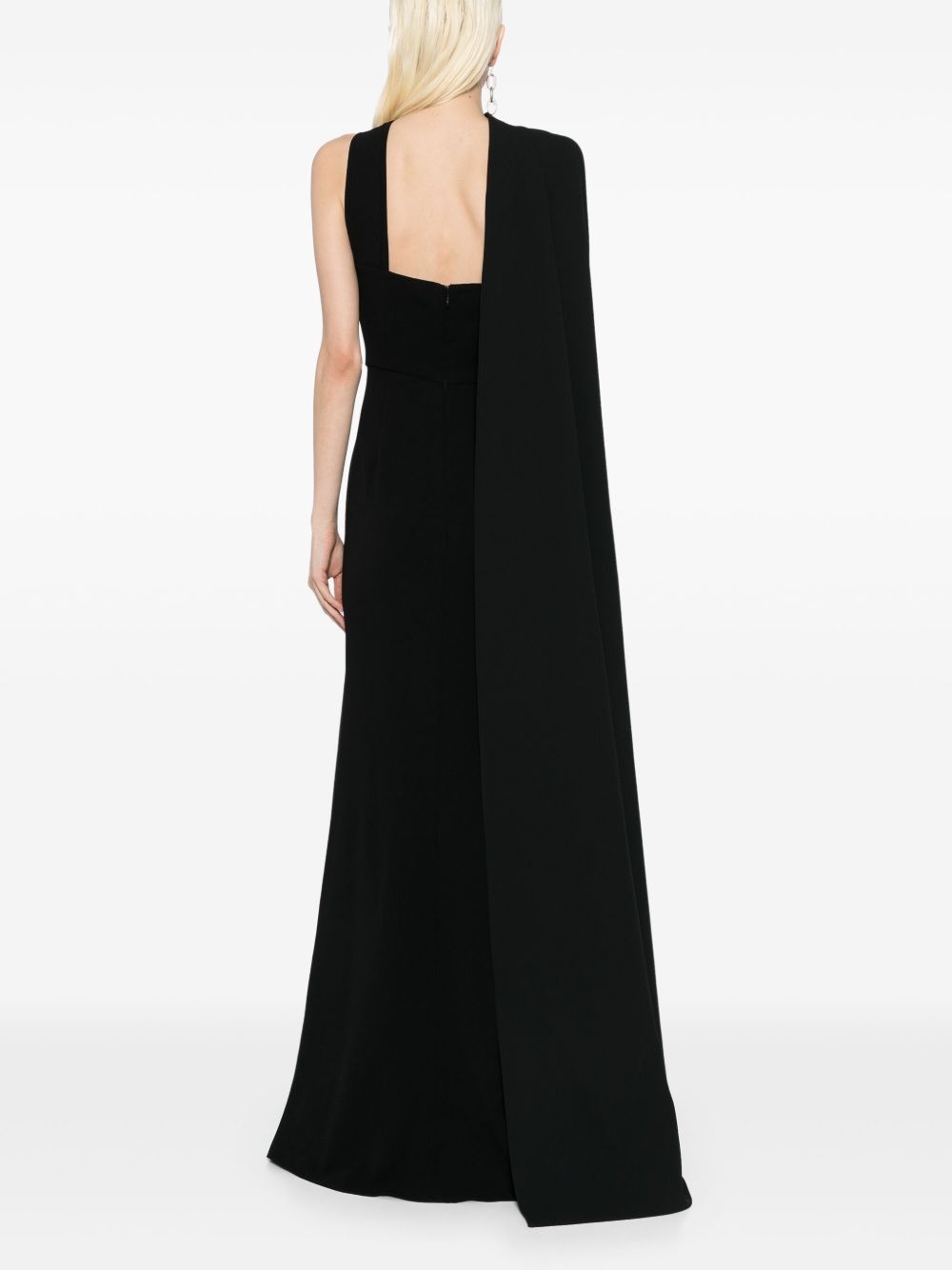 asymmetric buckle gown - 7