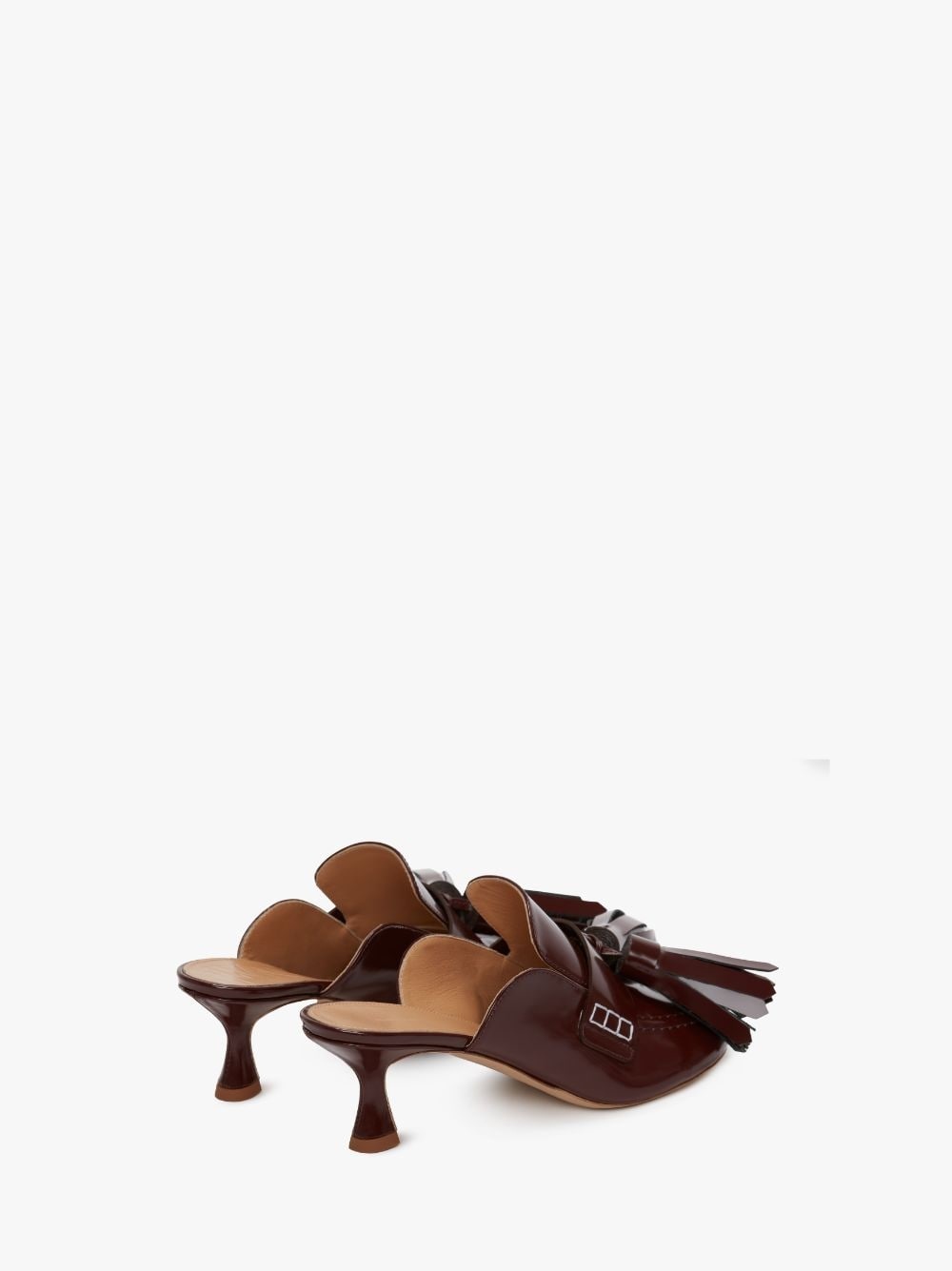 TASSEL LEATHER MULES - 3