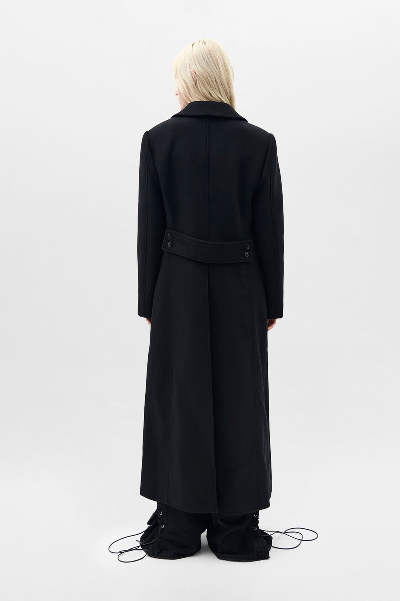 Agniet Long Fitted Double Breasted Coat 3