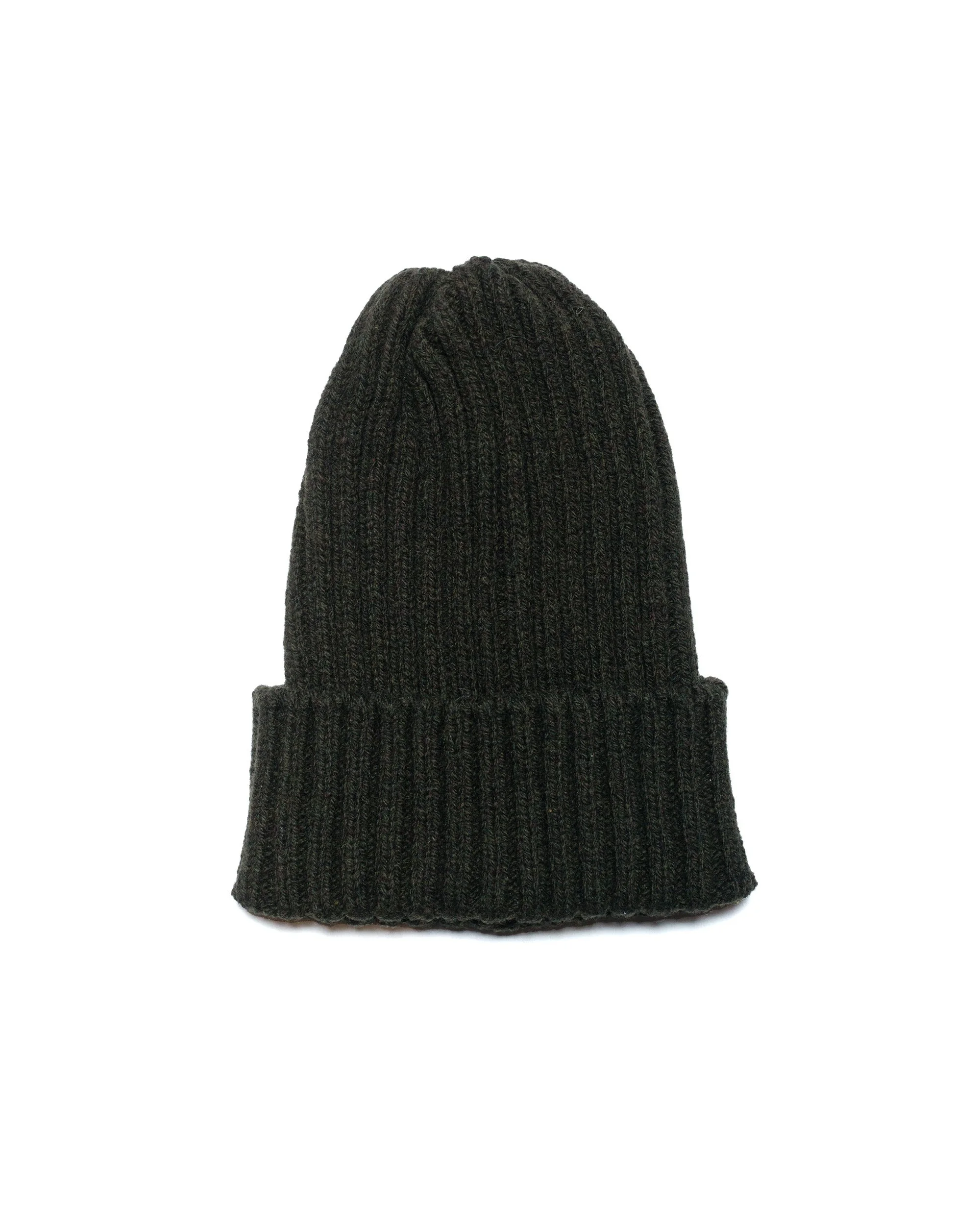 Wool Watch Cap Olive - 1