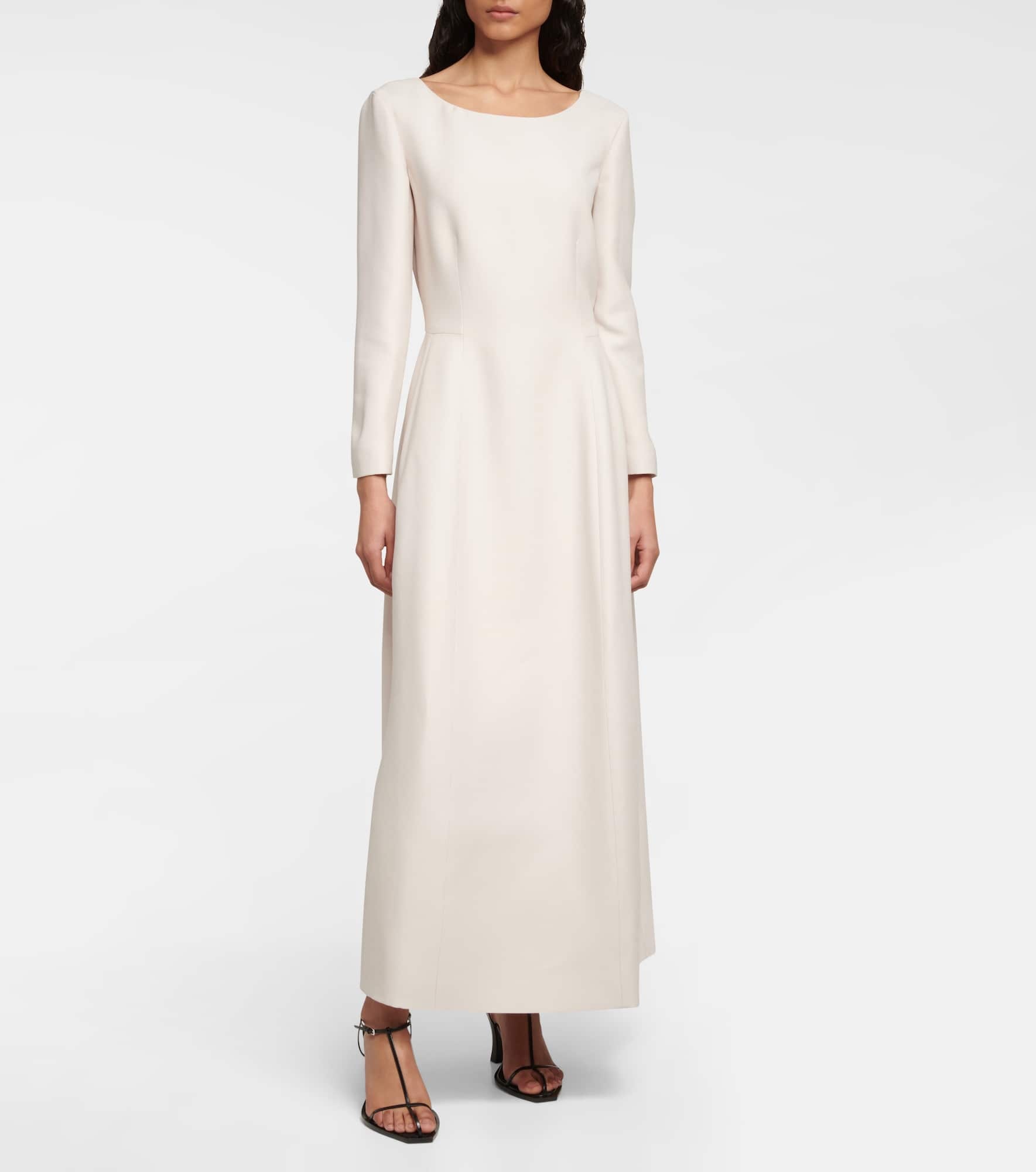 Lilibet wool and silk midi dress - 2