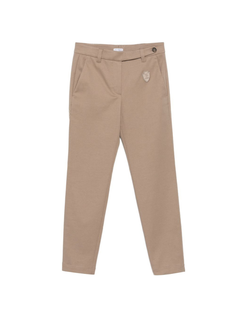 logo-patch trousers 1