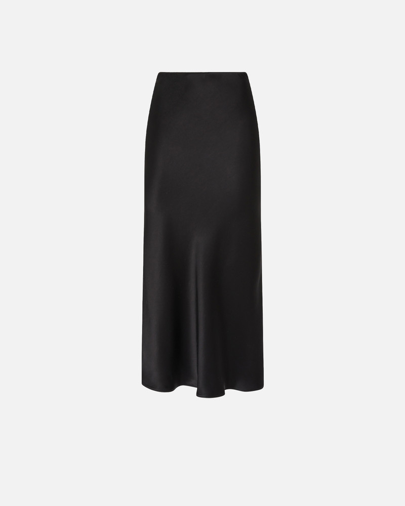LONG SATIN SKIRT 1
