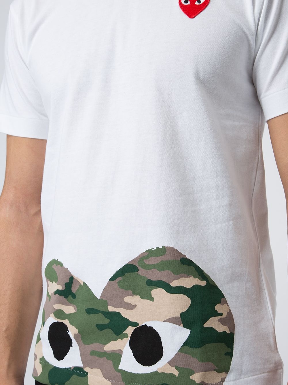 camouflage edge heart T-shirt - 5