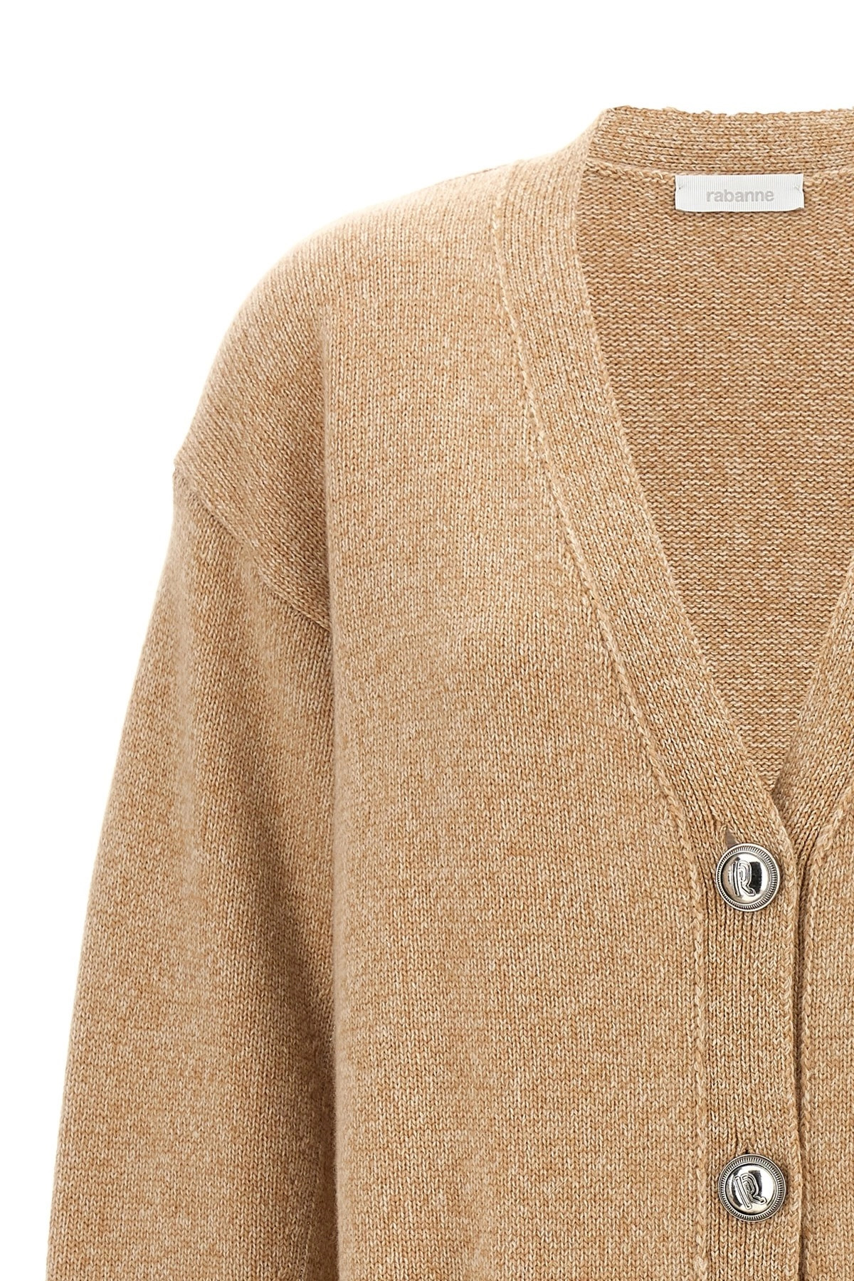 Logo button cardigan - 4