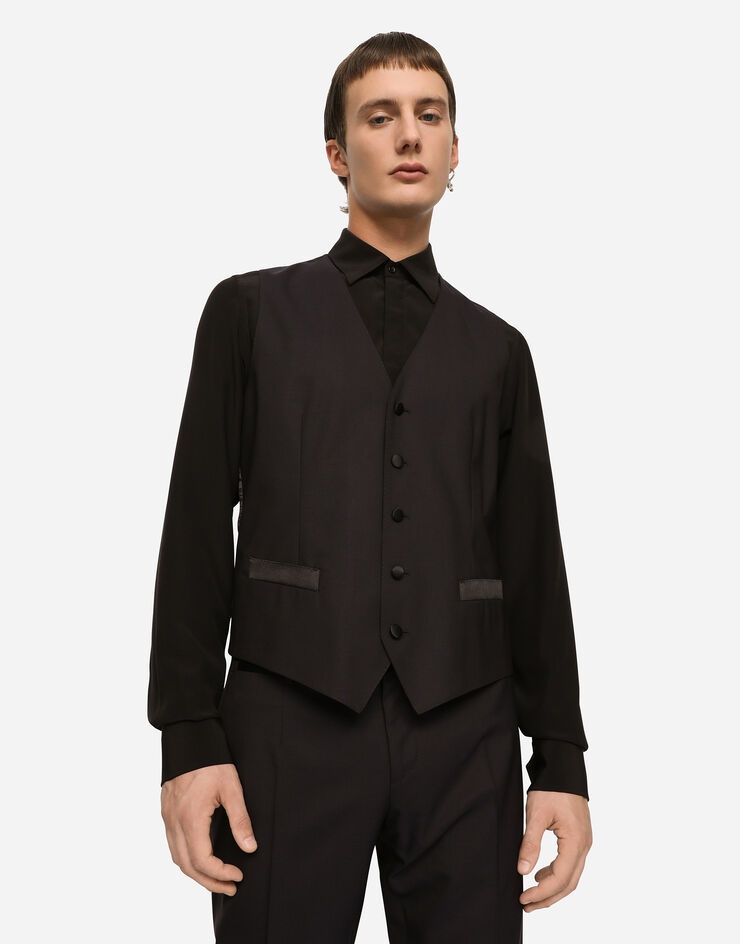 Wool and silk three-piece Martini-fit tuxedo suit - 6
