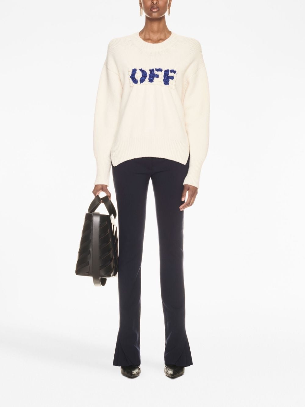 OFF-logo wool jumper - 2