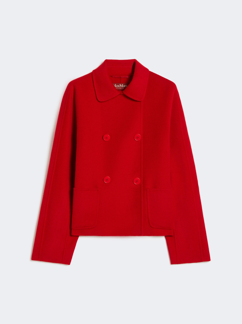 EDEN Wool, cashmere and silk boxy jacket - RED 1